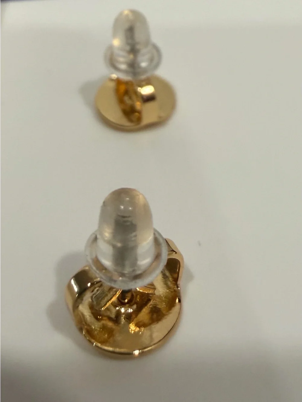 Tory Burch Gold Logo Stud Earrings - Gold New